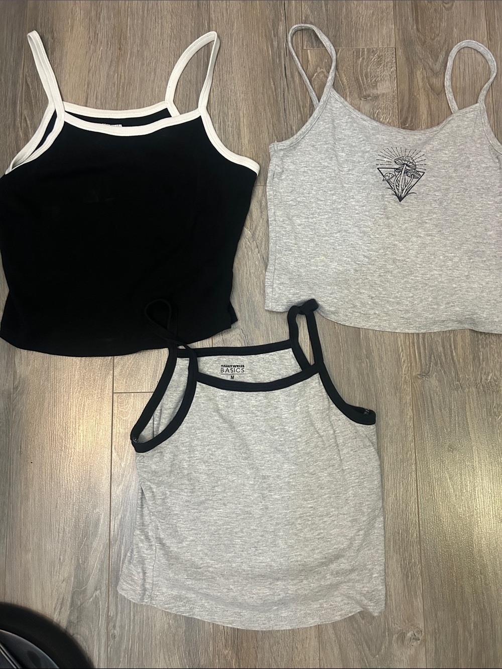 Asics Black Tank Top with White Trim - Women's Camisole